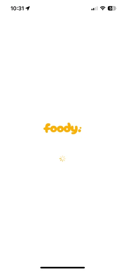 Foody app splash screen